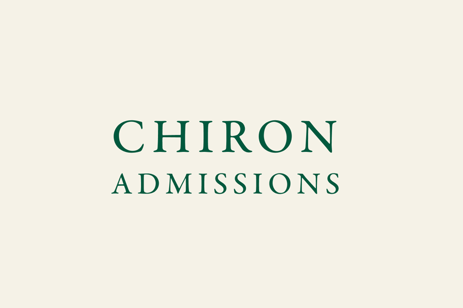 Chiron Admissions colour scheme.